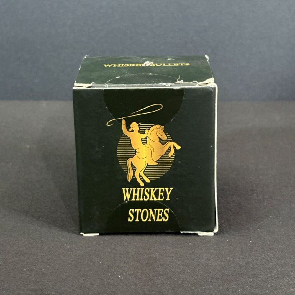 Bullet Whiskey Stones Revolver Gold Ice Cubes Spirits Cocktail Chilling Bar - Picture 7 of 9